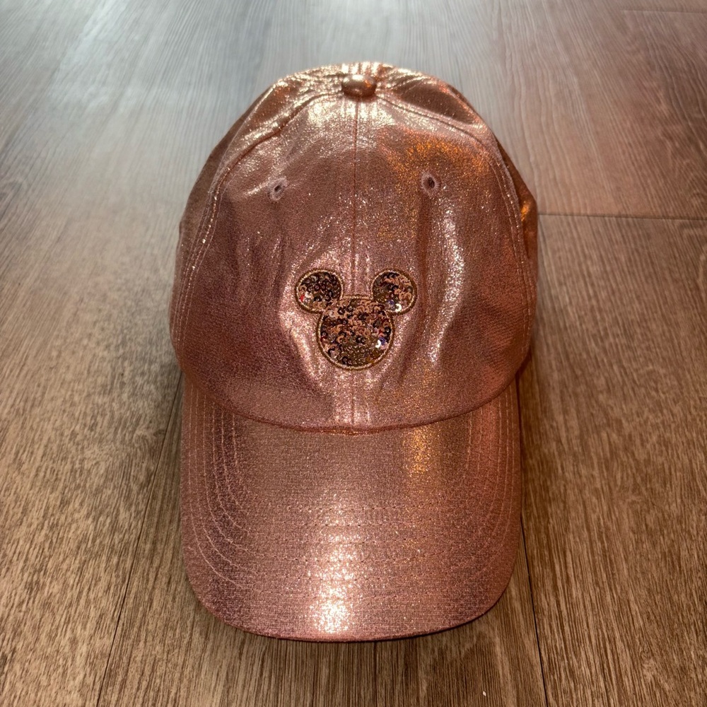 Disney Rose Gold Cap with Logo